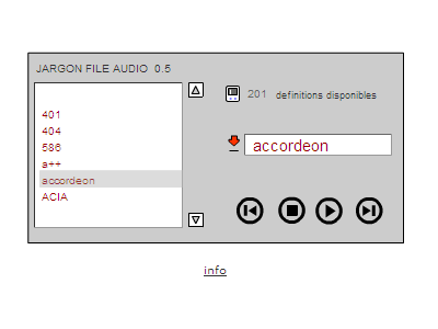 jargon file audio